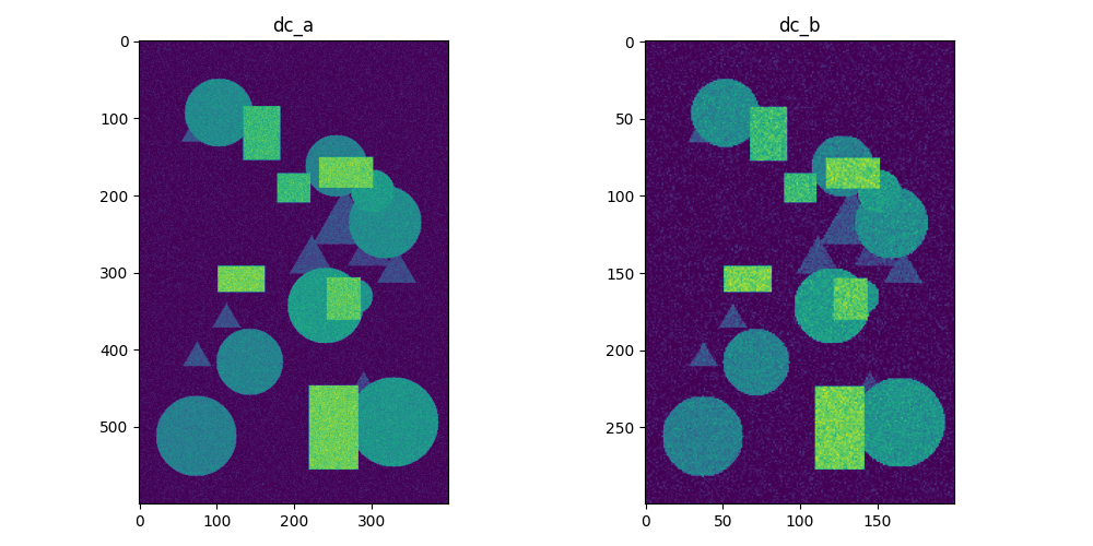 Original dc_a vs. low-res dc_b slice