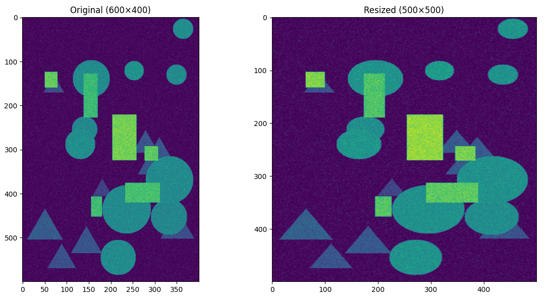 Resized data cube slice at the central wavelength showing half the original spatial resolution.
